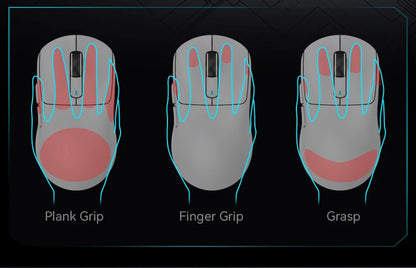 X3 vezeték nélküli gamer egér ATTACK SHARK, piros, 4K válaszidő, Bluetooth hárommódú kapcsolat, PAW3395, makrós Bluetooth gamer egér