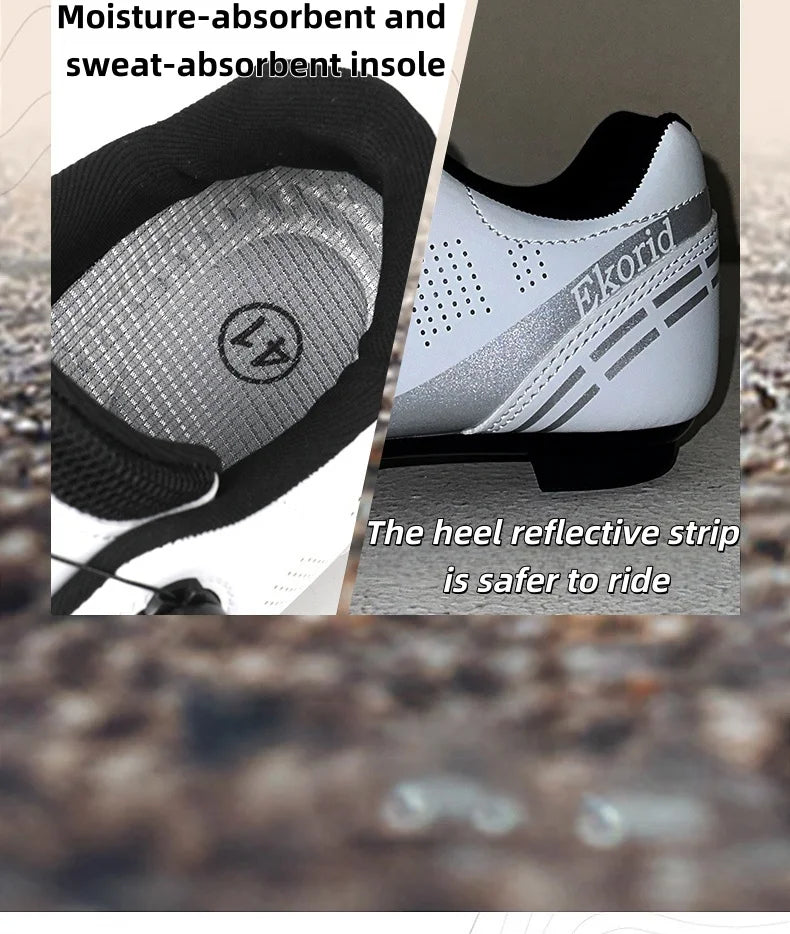 Men's Mountain Bike Shoes MTB, Breathable, Non-Slip, High Hardness, Suitable For Outdoor Road Racing, Mountain Off-Road Riding 37-46