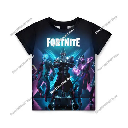 Summer Fashion Fortnite Mascot 3D Print Kids T Shirt Casual T-shirt Boys Girls Unisex Children's Clothing Tshirt Tops