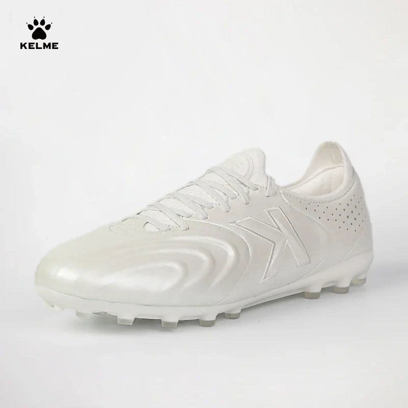 Chaussures de football Kelme en cuir de kangourou Mg - Chaussures de sport professionnelles pour le football - Chaussures de football d'extérieur antidérapantes