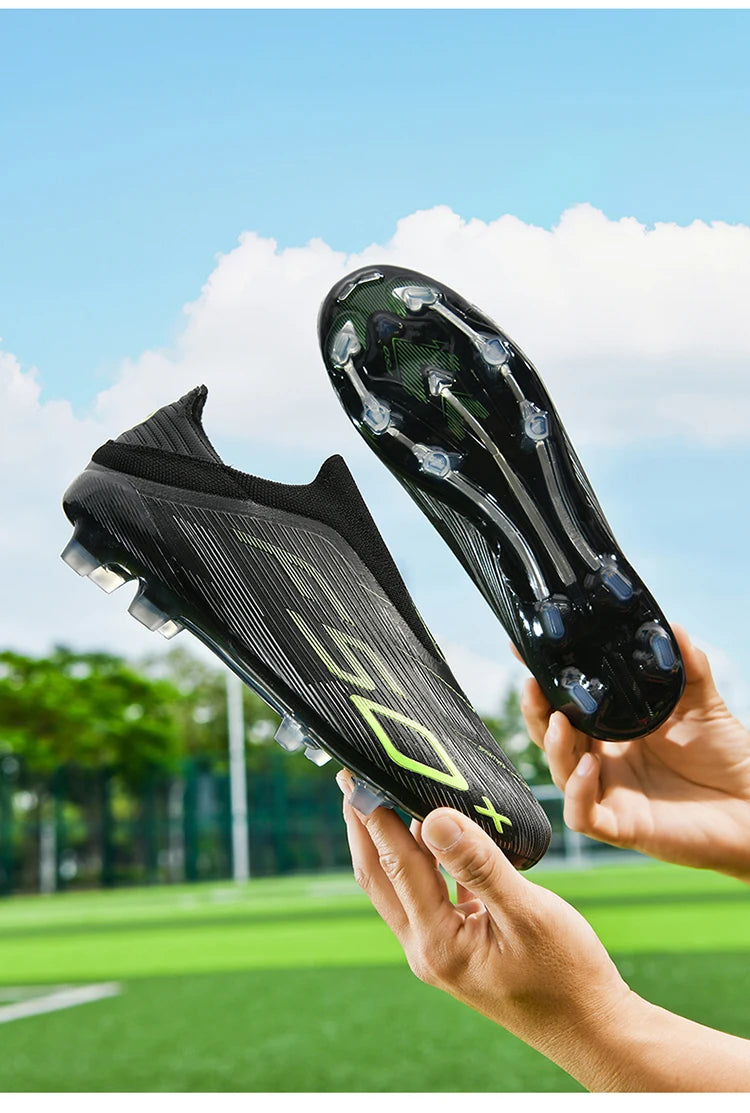Chaussures de football pour homme, crampons pour gazon, futsal, confortables, pour gazon synthétique, football, sport, ultralégères, FG, antidérapantes, d'intérieur, pour adulte, antidérapantes