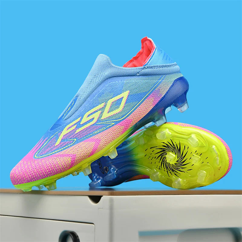 Chaussures de football pour homme New Society Grass Tenis - Chaussures de sport d'extérieur ultralégères et respirantes pour adulte - Chaussures de football pour homme - Baskets de football