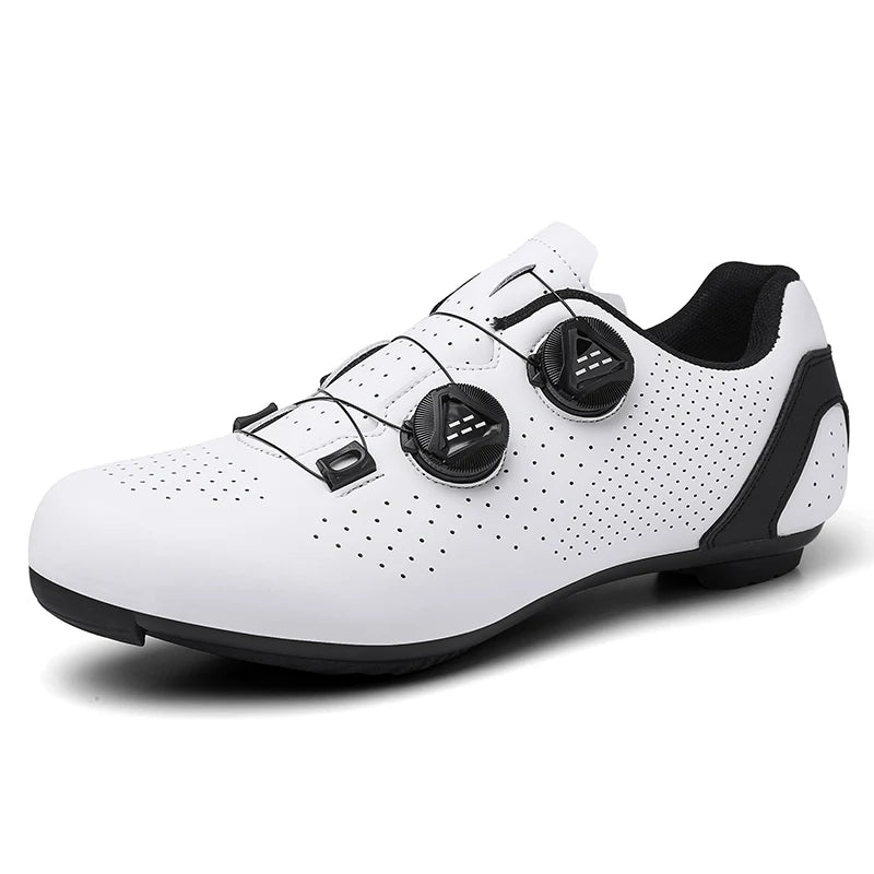 Chaussures de cyclisme VTT pour homme - Chaussures de sport pour vélo tout-terrain et vélo de route - Baskets de cyclisme plates pour la vitesse - Chaussures de VTT - Chaussures à crampons SPD