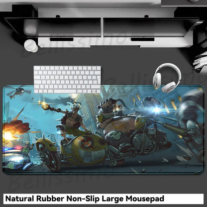 Gaming Accessories O-Overwatch D-D.va Mouse Pad Large Keyboard Mousepad Pc Cabinet Deskmat Xxl Extended Mats Gamer Mausepad