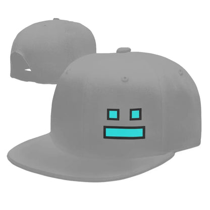 Videoherní kšiltovky Geometry Dash pro muže i ženy, nastavitelné kšiltovky, hiphopové kšiltovky, casquette
