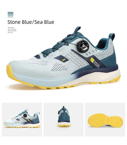 HUMTTO Men's Luxury Designer Trail Sneakers Anti-slip Sports Hiking Breathable Outdoor Trekking Boots
