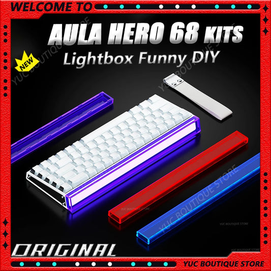 New AULA HERO 68HE/ULTRA Kits sticker Magnetic Switch Gaming Keyboard&Kits E-sport Custom Mechanical Wired Keyboard Accessories