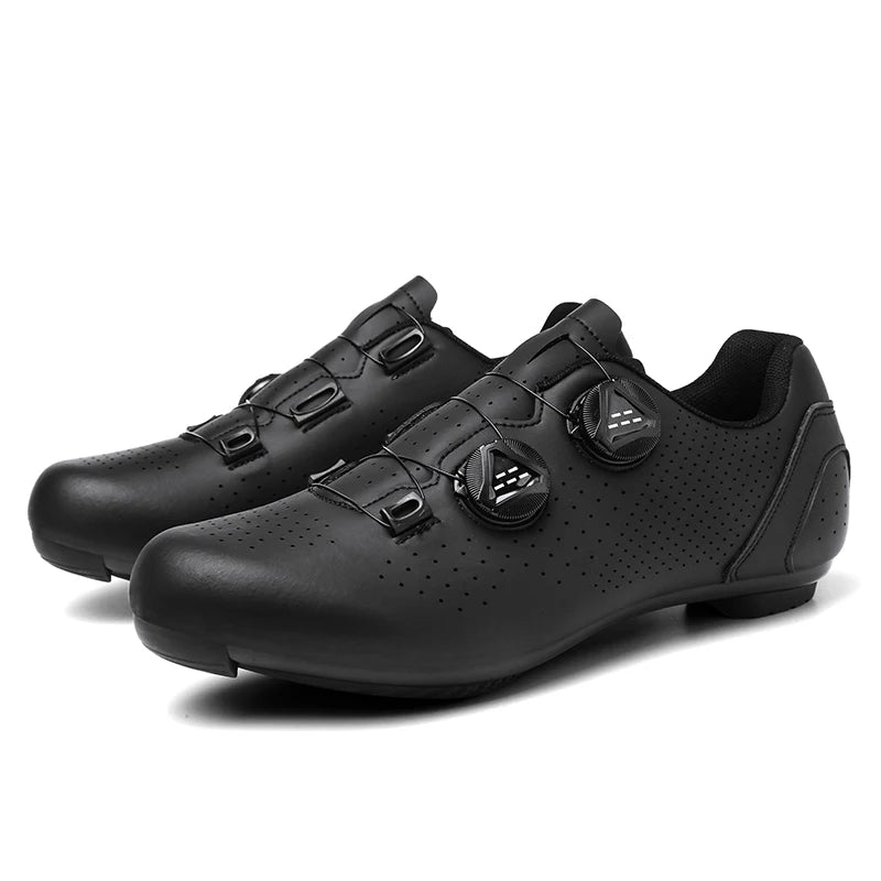 Chaussures de cyclisme VTT pour homme - Chaussures de sport pour vélo tout-terrain et vélo de route - Baskets de cyclisme plates pour la vitesse - Chaussures de VTT - Chaussures à crampons SPD