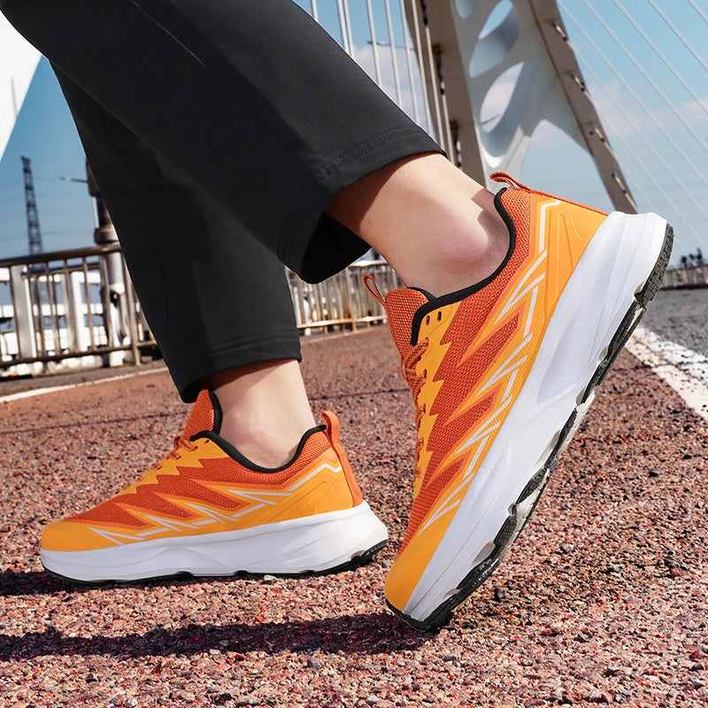 Chaussures de sport pour homme, forme large, confortables, en mesh respirant, pour le fitness en plein air et les trajets quotidiens, polyvalentes