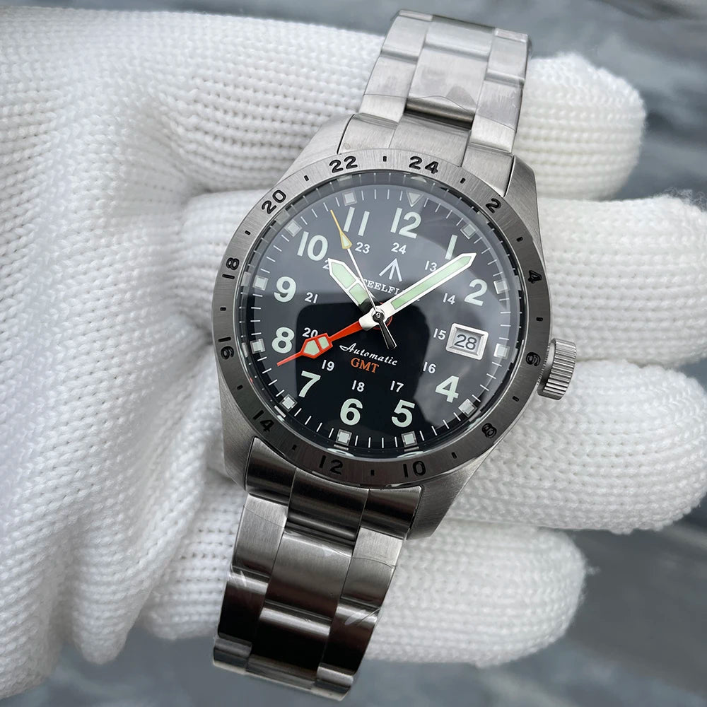 STEELFLIER Official SF792 GMT Mechanical Wristwatch NH34 Movement Super BGW9 C3 Luminous 200M Waterproof Men's Luxury Dive Watch