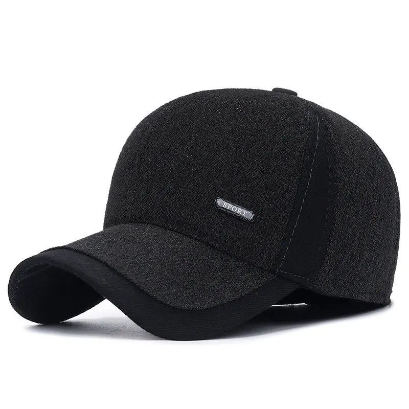 Casquette de sport imperméable, confortable et ajustable, avec oreillettes doublées, bonnet d'hiver léger pour un look décontracté