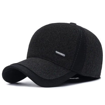 Casquette de sport imperméable, confortable et ajustable, avec oreillettes doublées, bonnet d'hiver léger pour un look décontracté