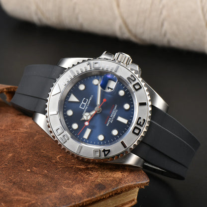 DWAYNE CAMPBELL NH35 Men's Mechanical Watch Waterproof Rubber Band Luminous Sapphire Glass Sport Watch
