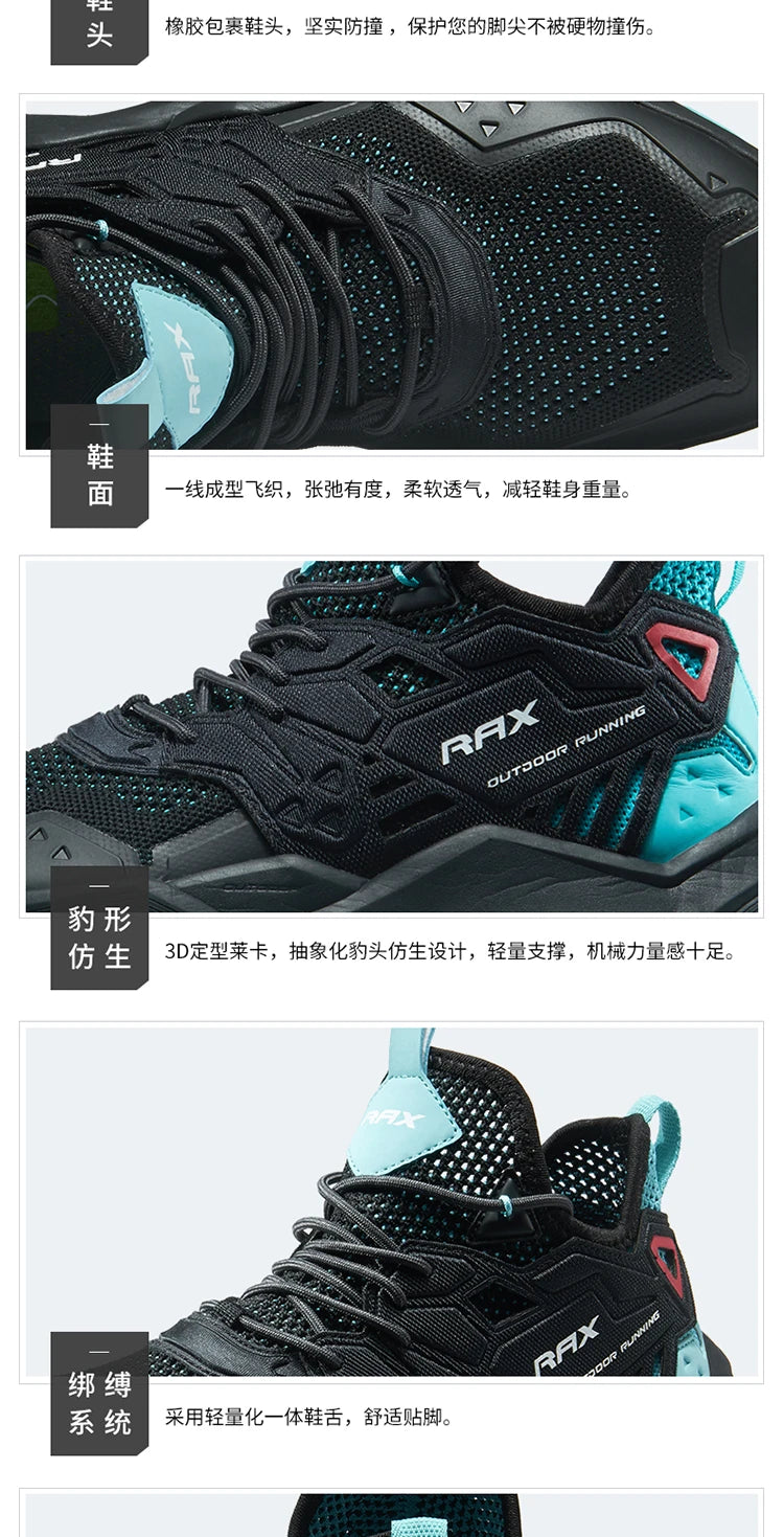 Rax Men's Running Shoes Women Breathable Jogging Shoes Men Lightweight Sneakers Men Gym Shoes Outdoor Sports Shoes Male Zapatos
