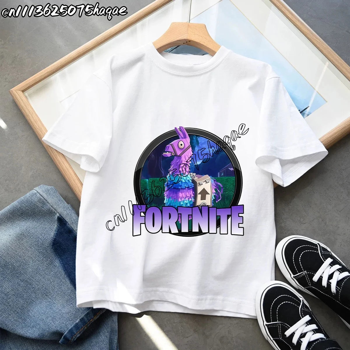 Summer New Fortnites Children T-shirts Cartoon Figure Graphic T-shirt Casual Sports Short Sleeves Sports Tops Kids Boys Clothing