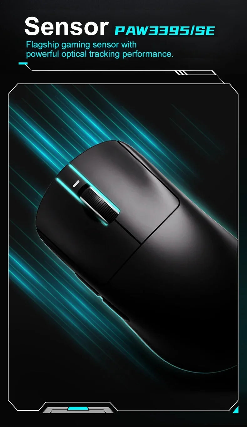 VXE Dragonfly R1 Pro MAX 2.4G Wireless Gaming Mouse PAW3395 26000DPI 3-mode Connection with Low Latency Wired Gaming Mouse