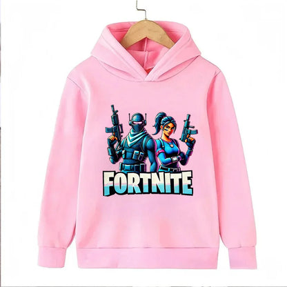 Fortnite Game Printed Children's Hoodies Cartoon Comfortable Suit Loose Long Sleeve Tops Autumn Winter Clothes