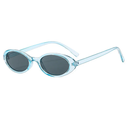 Malé oválné sluneční brýle pro ženy a muže, trendy, vintage, hip hop, kočičí oči, dámské, leopardí, černé, punkové, UV400, Oculos