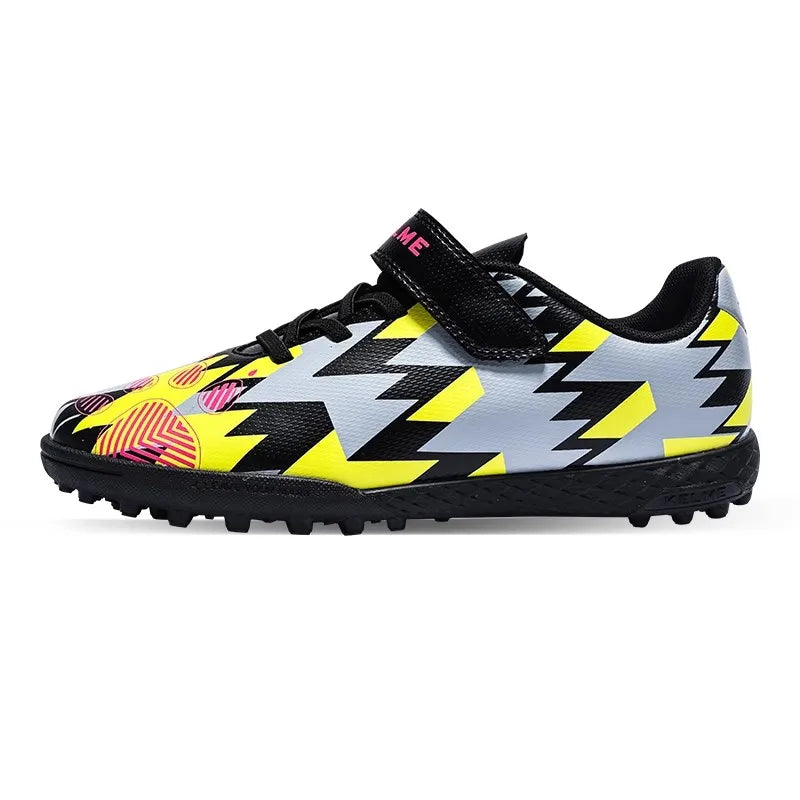 Chaussures de football pour enfants Kelme Tf Nail pour élèves du primaire – Chaussures de football à cinq sur gazon artificiel