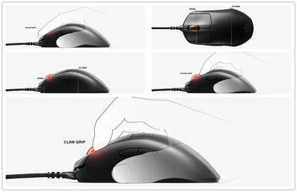 SteelSeries Prime Wired Esports Gaming Mouse 18000 DPI TrueMove Pro Optical Sensor, Magnetic Optical Switches, Ultra-Lightweight RGB Gaming Mouse
