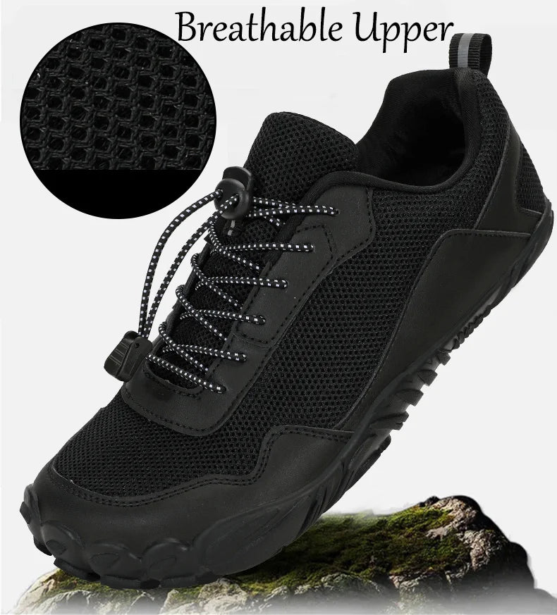 Men Barefoot Hiking Shoes Breathable Outdoor Sports Climbing Shoe Trekking Sneakers Non-Slip Comfort Man Casual Jogging Footwear