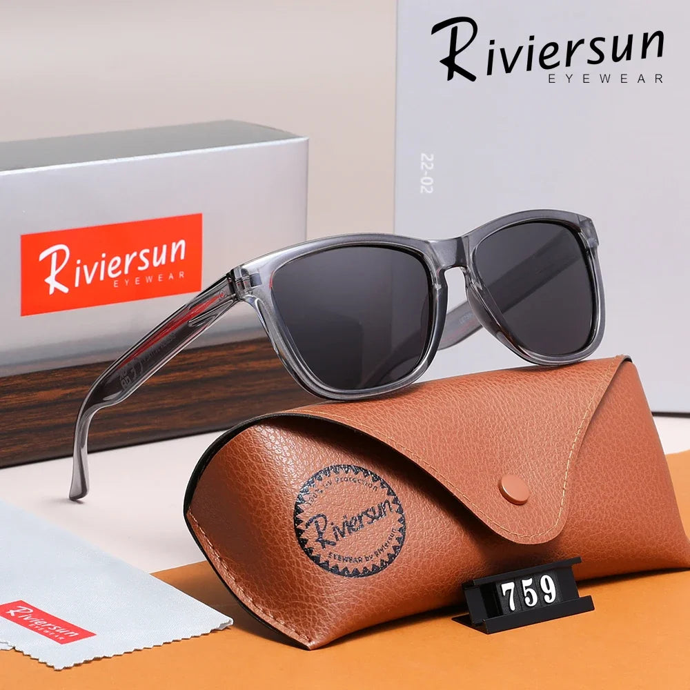 Square Frame Sunglasses Polarized UV400 Casual Men Women Driving Glasses Ultralight Unisex