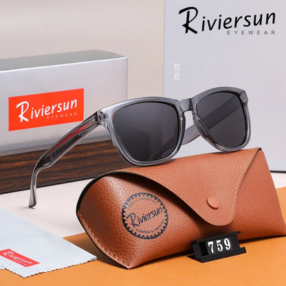 Square Frame Sunglasses Polarized UV400 Casual Men Women Driving Glasses Ultralight Unisex