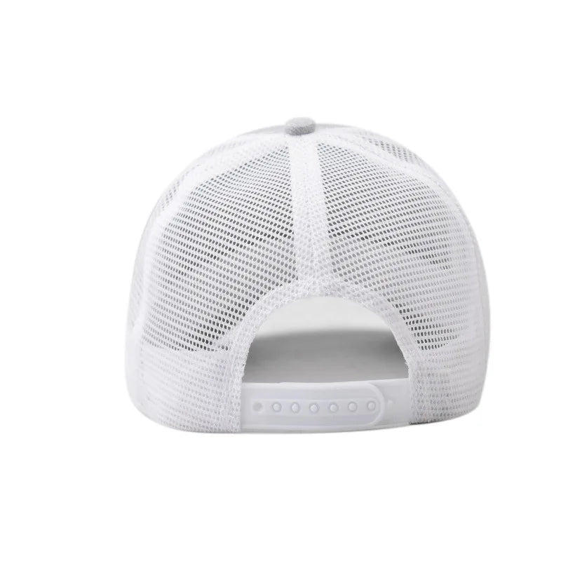 Baseballkasket til voksne Netkasket Lavt buet skygge Hat Unisex Sommerhat Åndbar hat med skygge Forår/efterår-kasket Hiphop-kasket med tæt pasform