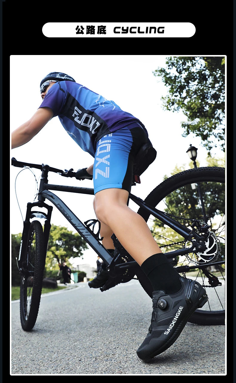 Unisex nieuwe fietsschoenen, professioneel, lichtgewicht, luxe, origineel, racefiets, rubber, MTB, racefiets, modieuze fiets, straat, sport