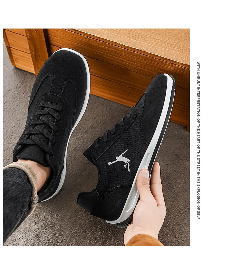 Men's Shoes, Spring and Autumn Trendy Styles, New Cross-Border Models, White, Black, Red Sneakers, Soft-Soled Breathable Men's Low-Top Versatile Casual Shoes