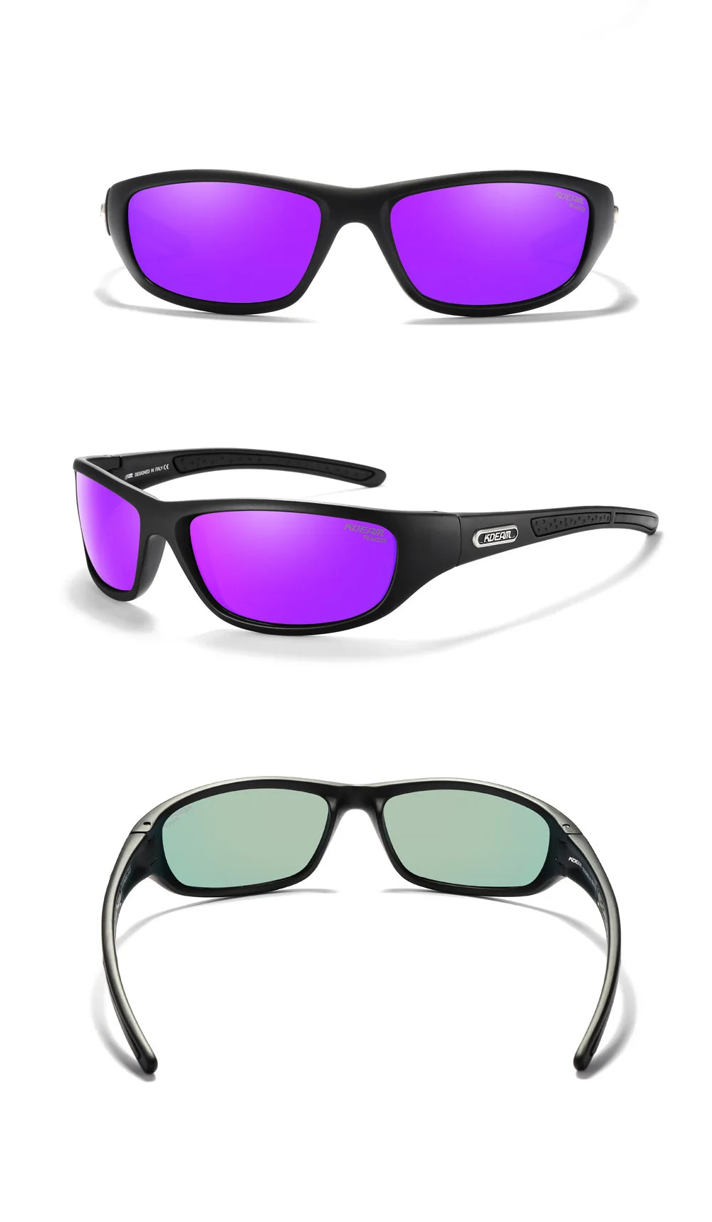 KDEAM Polarizované pánské sluneční brýle Nové brýle Barevné brýle na řízení TR90 Turistika Kempování Rybaření Outdoor Cyklistika Gafas De Sol