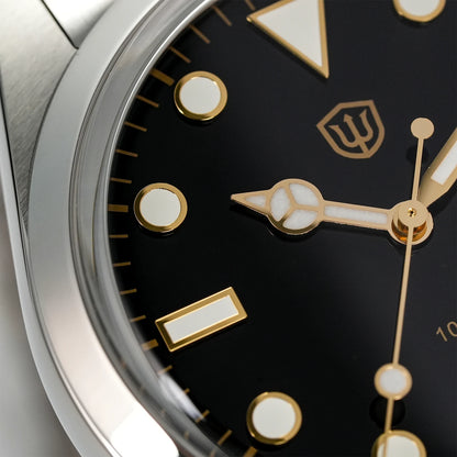 Watchdives WD1016 V3 Watch 37mm VH31 Sweep Quartz Movemet Stainless Steel Watch Waterproof Luminous Sapphire Men Wristwatch