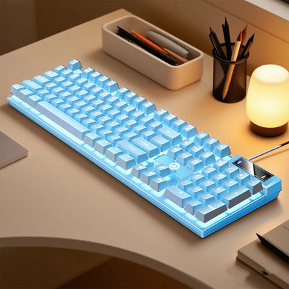 YINDIAO K500 Wired Gaming Keyboard for Laptop Desktops PC Computer Office Accessories Low Profile Gamer Keyboards with Numpad
