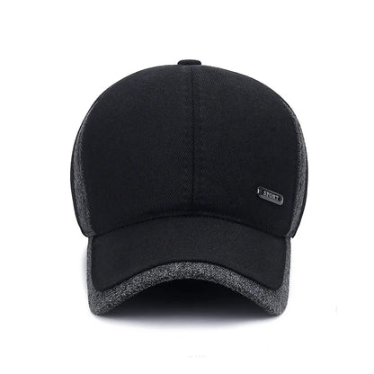 Casquette de sport imperméable, confortable et ajustable, avec oreillettes doublées, bonnet d'hiver léger pour un look décontracté