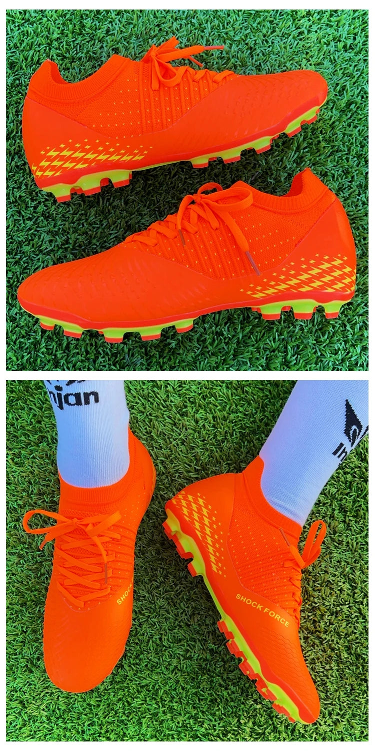 Chaussures de football pour homme, chaussures de foot tendance pour jeunes, chaussures d'entraînement en tricot, respirantes, Society Campo, antidérapantes, chaussures de sport