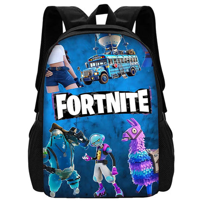 Mochilas Infantis Populares FortniteS para Rapazes e Raparigas, Presente de Aniversário para Estudantes, Mochilas Escolares Unissexo para Crianças, Mochila de Campismo Resistente