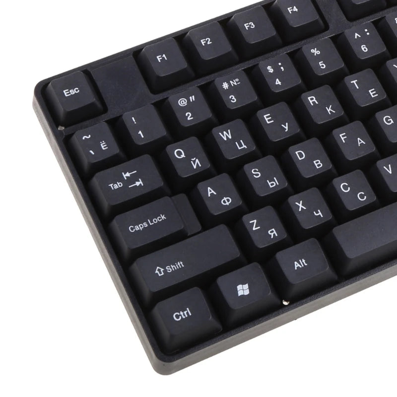 Ergonomische USB-PC-Computertastatur, russische Tastatur / englische Tastatur, Dropshipping