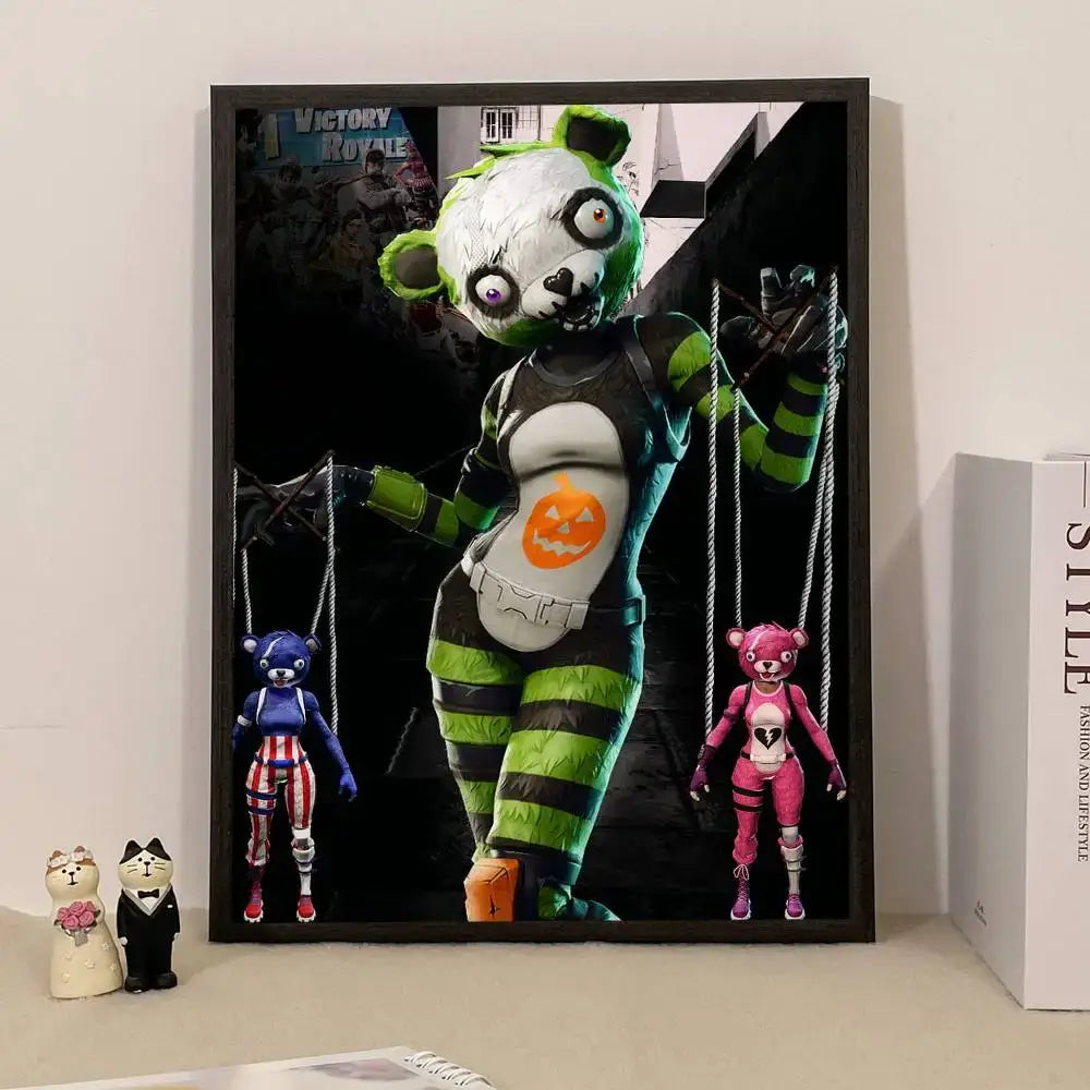 Game F-Fortnite Überraschungsposter als Wohndekoration, Wandbild für Arbeitszimmer und Wohnzimmer