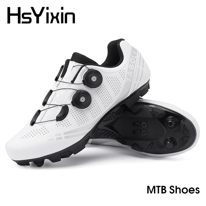 Atmungsaktive MTB-Fahrradschuhe für Damen und Herren – Offroad-Mountainbike-Fahrradschuhe mit selbstsichernden Speed-Mountainbike-Pedalschuhen
