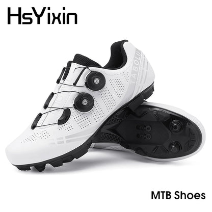 Atmungsaktive MTB-Fahrradschuhe für Damen und Herren – Offroad-Mountainbike-Fahrradschuhe mit selbstsichernden Speed-Mountainbike-Pedalschuhen