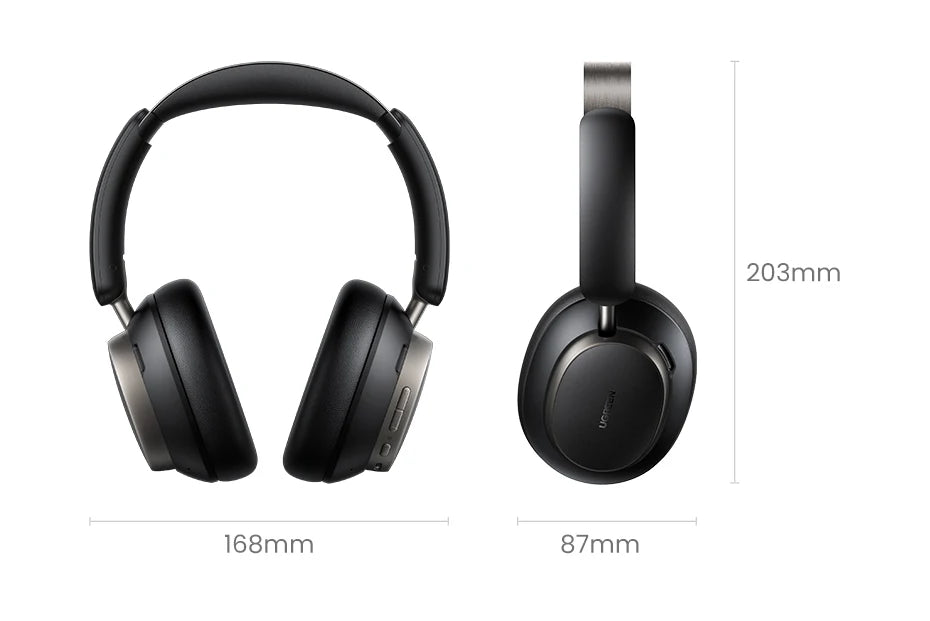 UGREEN Studio Pro Wireless Bluetooth ANC Headphones 48dB Noise Cancelling Over Ear Hi-Res LDAC 120H Playtime Headset