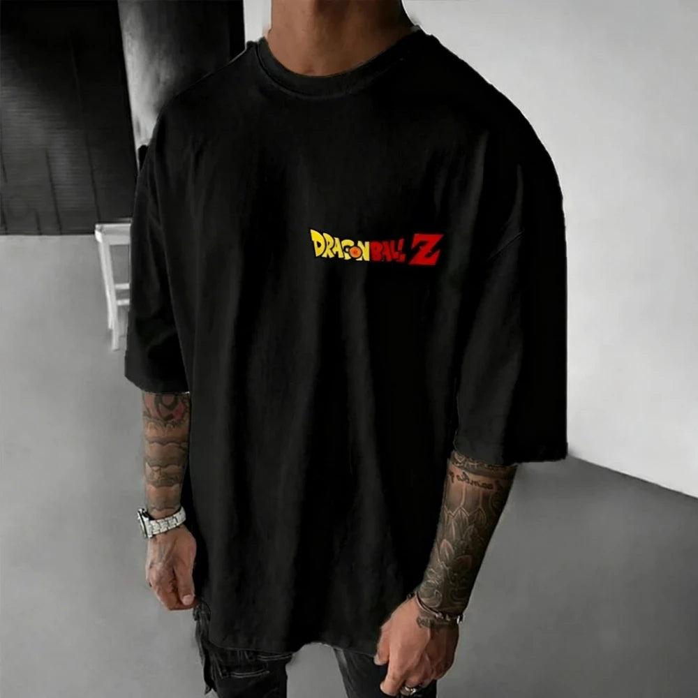Dragon Ball Men's and Women's T-shirt Broly Anime Loose Daily Tee Summer and Spring Boy's Short Sleeves Parent-child Outfits