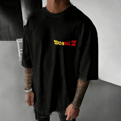 Dragon Ball Men's and Women's T-shirt Broly Anime Loose Daily Tee Summer and Spring Boy's Short Sleeves Parent-child Outfits