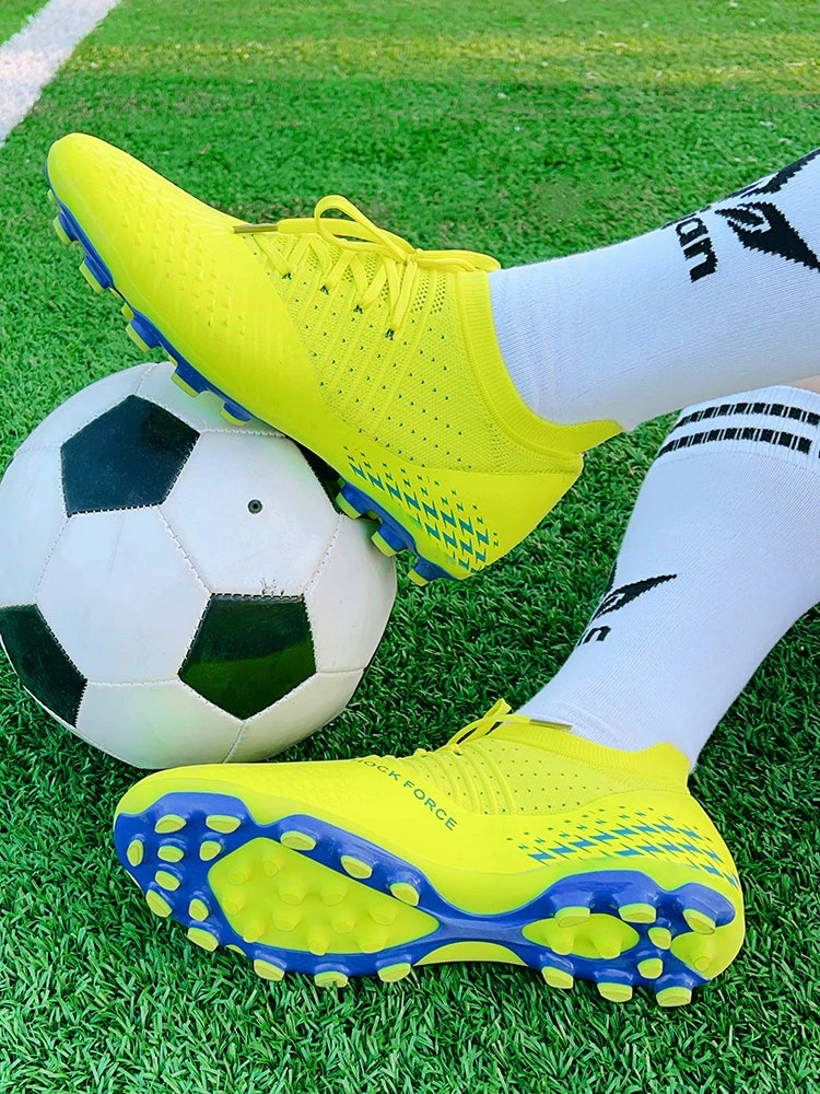 Chaussures de football pour homme, chaussures de foot tendance pour jeunes, chaussures d'entraînement en tricot, respirantes, Society Campo, antidérapantes, chaussures de sport