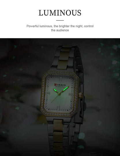 CURREN Elegant Quartz Ladies Wristwatch Top Brand Original Watch For Women Luxury Waterproof Luminous Watches