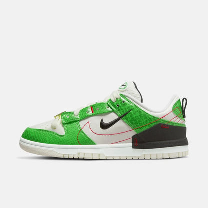 Nike genuine Dunk Disrupt2 Unisex Snake Print Low-Top Retro Sneakers DV1491-101