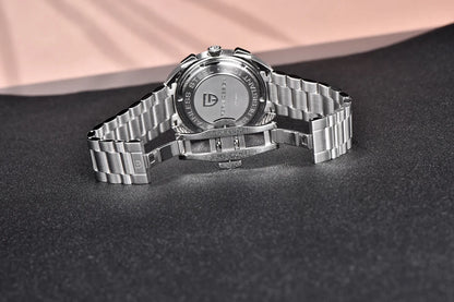 PAGANI DESIGN 2026 Retro Luxury Men's Quartz Watches Sports Chronograph VK63 Watch For Men AR Sapphire Waterproof Leather Clock