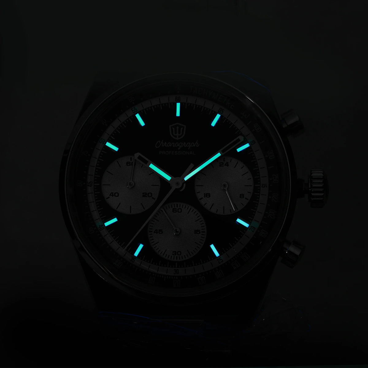 Watchdives Premier WD0526 Men Watch VK63 Mecha Chronograph Quartz Watches Sapphire Waterproof 316L Stainless Steel Wristwatch