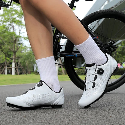 Men's Mountain Bike Shoes MTB, Breathable, Non-Slip, High Hardness, Suitable For Outdoor Road Racing, Mountain Off-Road Riding 37-46