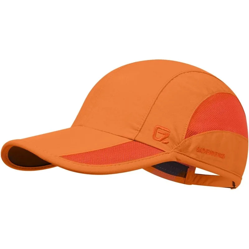 GADIEMKENSD Summer For Men Sports Running Sweat Baseball Cap Male Golf Quick Dry Women Solid Snapback Mesh Hat Visor Hat